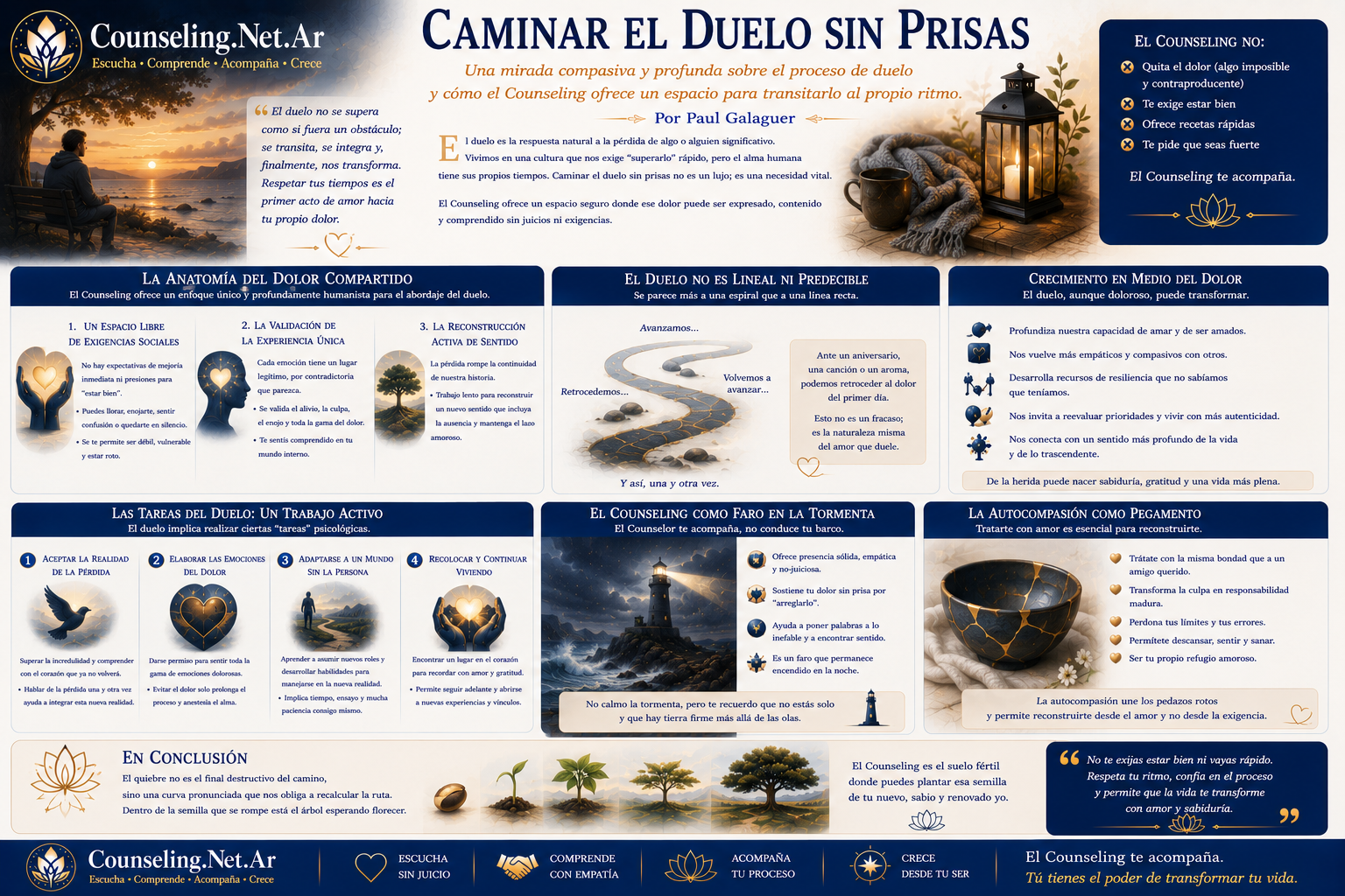 Caminar el Duelo sin Prisas | Counseling