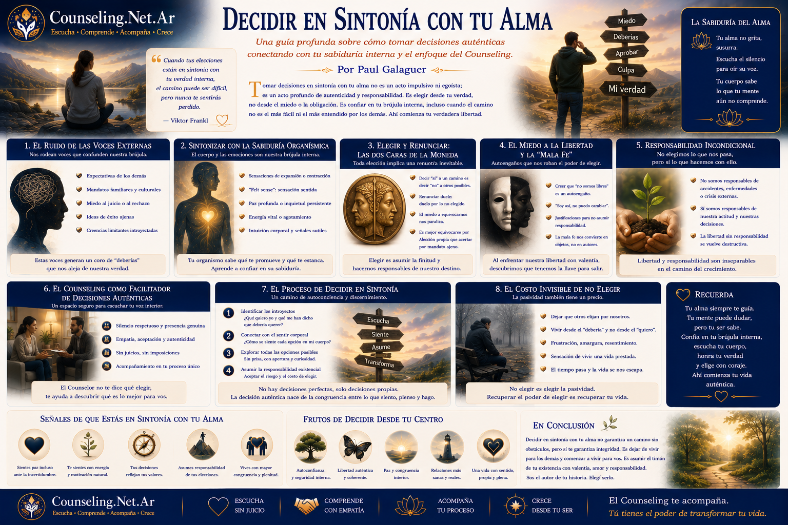 Decidir en Sinton&iacute;a con tu Alma | Counseling
