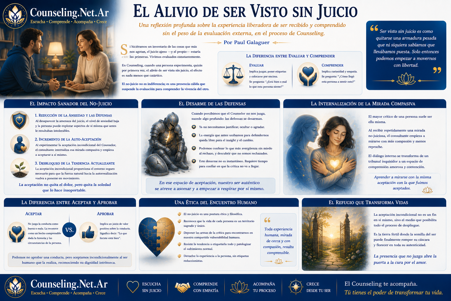 El Alivio de ser Visto sin Juicio | Counseling