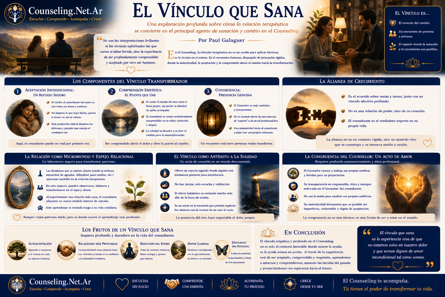 El V&iacute;nculo que Sana | Counseling
