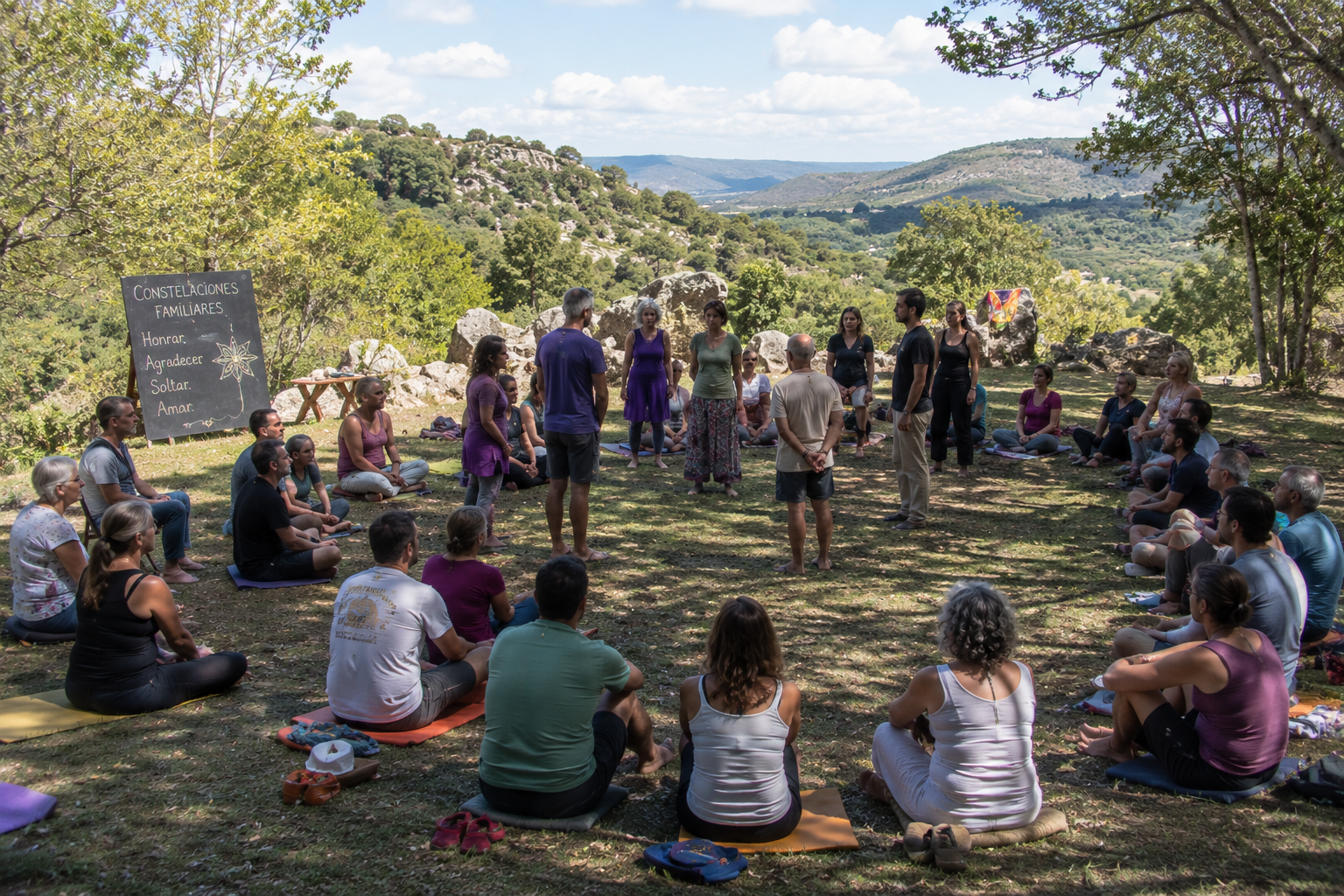 Entorno natural y espacios al aire libre para tu retiro de counseling